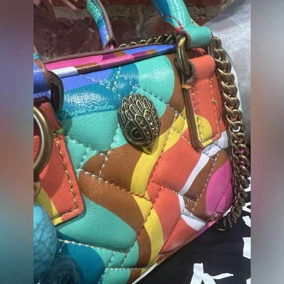 NWT Kurt Geiger XS Kensington Bead Charm Swirl Crossbody Bag - Picture 8 of 14